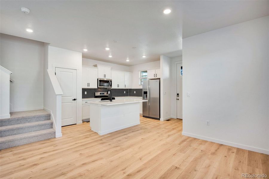 Furnished interior view inside a new home in Horizon Uptown, Aurora (Image 5). Furnished interior view inside a new home in Horizon Uptown, Aurora (Image 5).