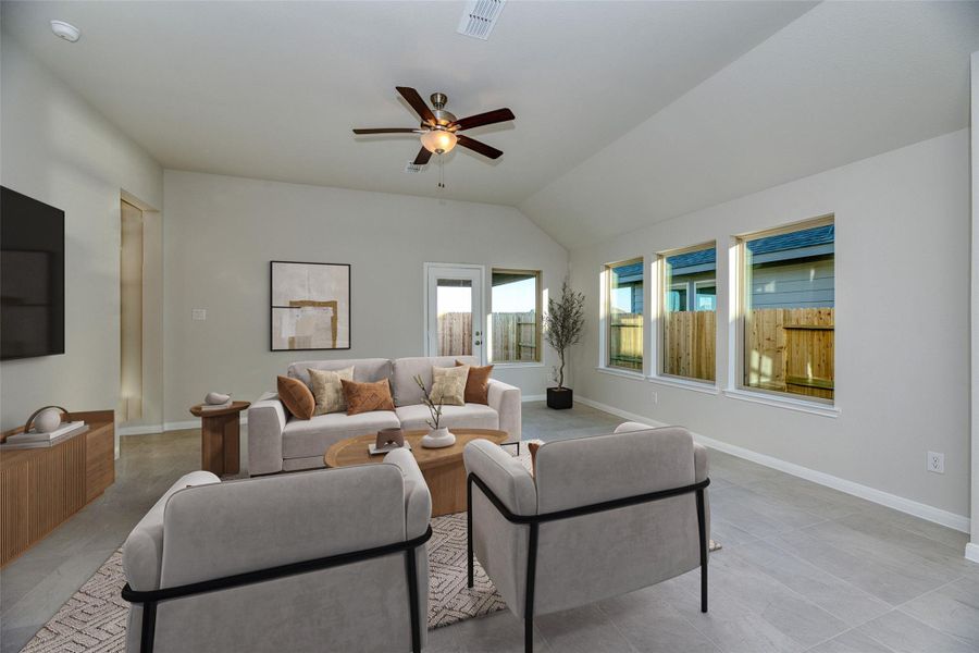 Furnished interior view inside a new home in Aldeana, Bonney (Image 12).