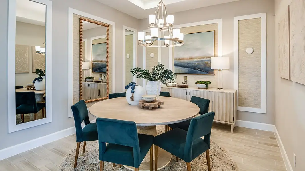 Furnished interior view inside a new home in Center Lake Ranch Community Group Page, St. Cloud (Image 9). Furnished interior view inside a new home in Center Lake Ranch Community Group Page, St. Cloud (Image 9).