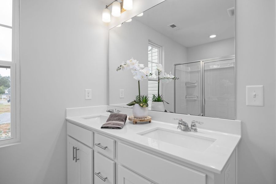 Representative furnished interior of a home built from the The Warren by Davidson Homes LLC in Gregory Village Townhomes, Lillington (Image 18).