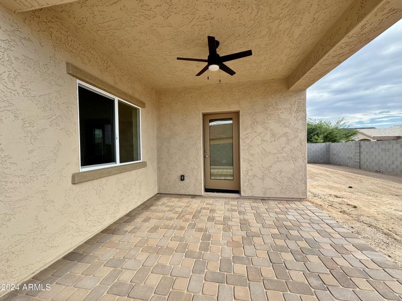 Covered back patio