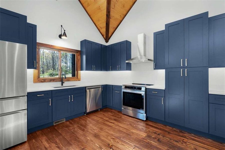 Furnished interior view inside a new home in , Mineral Bluff (Image 10).