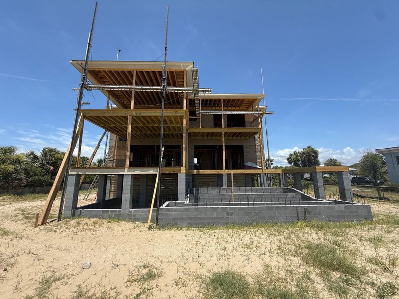 In-progress construction of a new home in , Sullivan's Island, SC (Image 3).