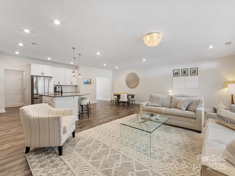 Furnished interior view inside a new home in Towns at Rea Colony, Charlotte (Image 11).
