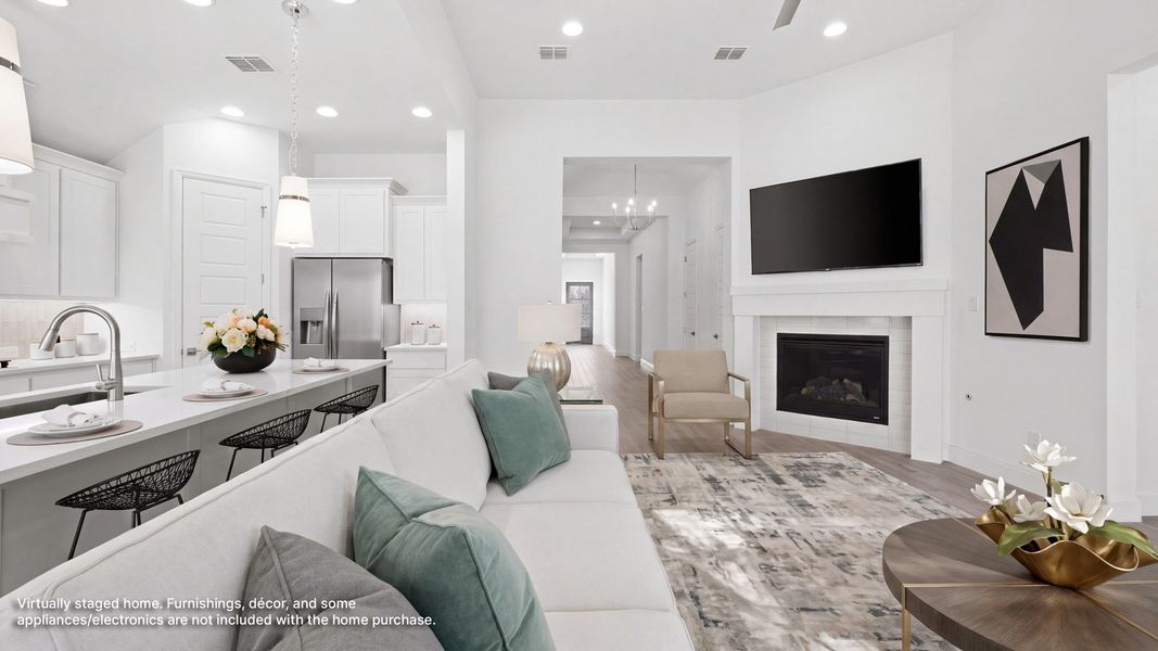 Furnished interior view inside a new home in Eliana, McKinney (Image 7).