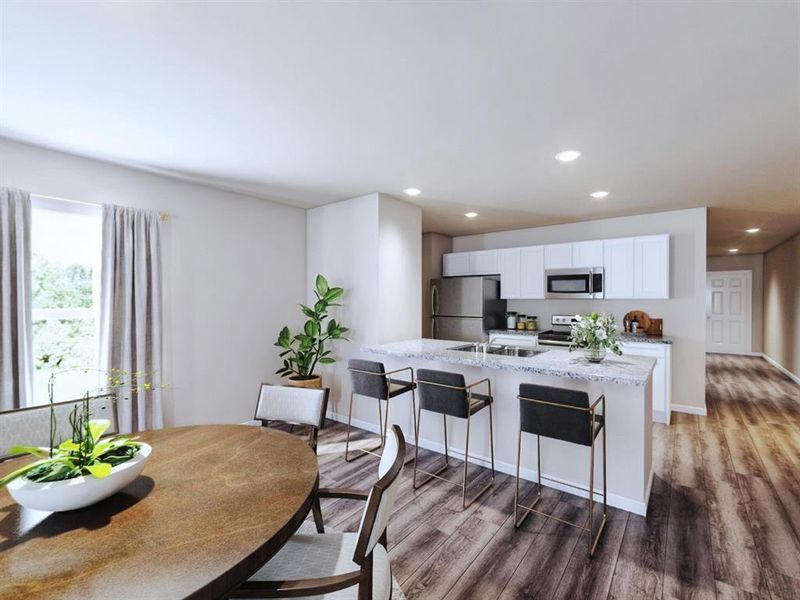 Furnished interior view inside a new home in Villages of Mayfield, Cleburne (Image 7).
