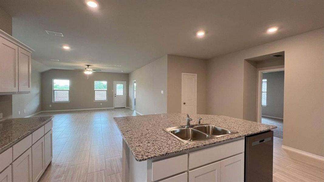Furnished interior view inside a new home in Rosewood at Beltmill, Fort Worth (Image 4). Furnished interior view inside a new home in Rosewood at Beltmill, Fort Worth (Image 4).