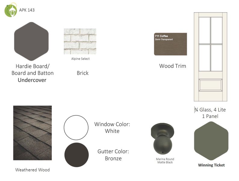 Sample of building materials used in homes in Anderson Park, Hendersonville (Image 37).