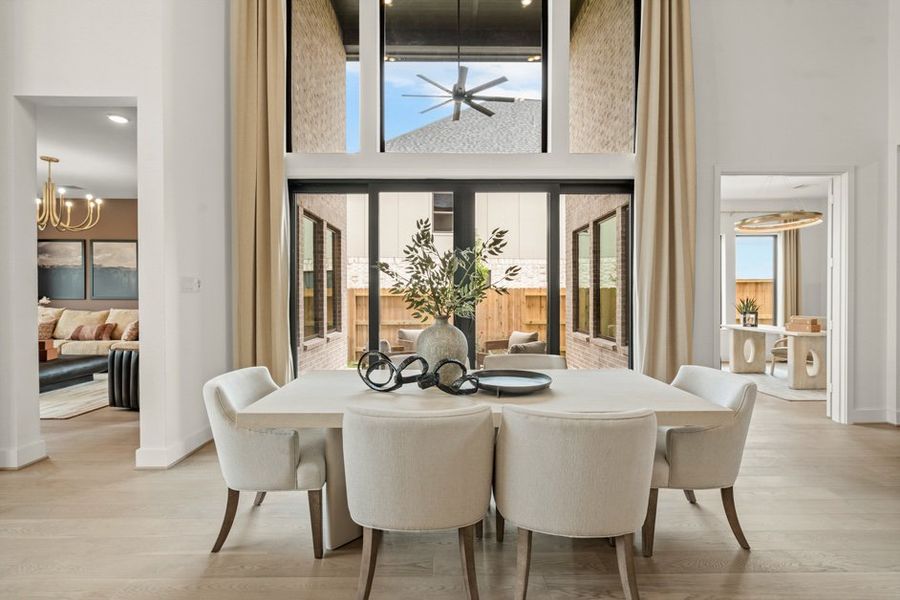 Furnished interior view inside a new home in Legacy Prairie at Katy Court 60', Katy (Image 10).