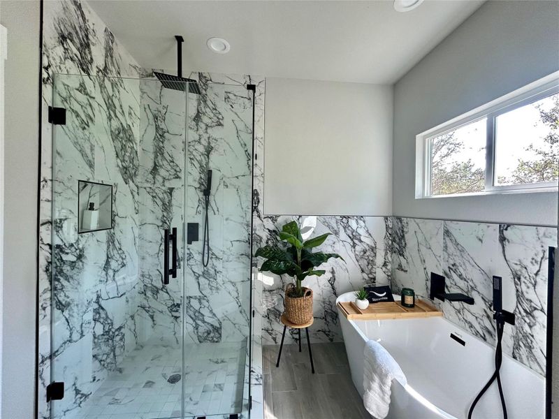 Primary bathroom.