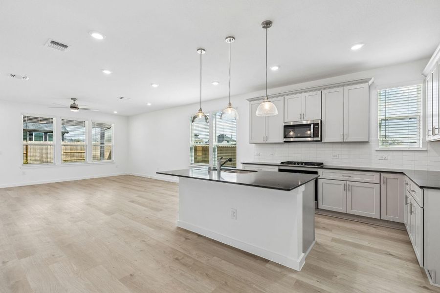 Furnished interior view inside a new home in Windcress, Cove (Image 5).