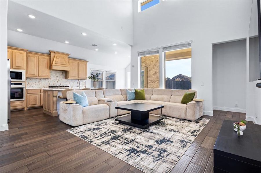 Furnished interior view inside a new home in Union Park Classic 60, Little Elm (Image 9).