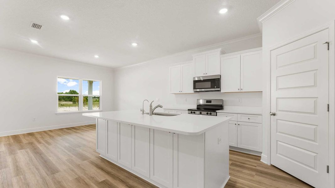 Furnished interior view inside a new home in Holley Grove at Peach Creek, Santa Rosa Beach (Image 5).