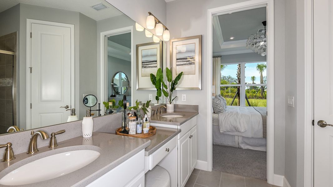 Representative furnished interior of a home built from the Ibis by Taylor Morrison in Esplanade at Azario Lakewood Ranch, Lakewood Ranch (Image 18).