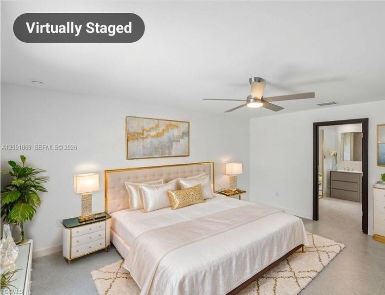 Furnished interior view inside a new home in , Cape Coral (Image 10). Furnished interior view inside a new home in , Cape Coral (Image 10).