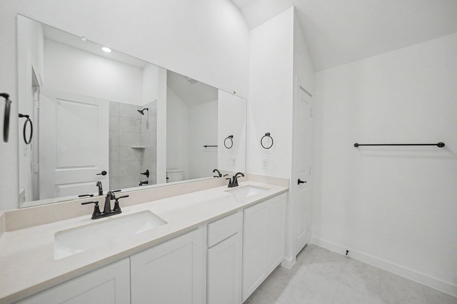 Furnished interior view inside a new home in Light Farms Brenham - 40' Lots, Celina (Image 12).