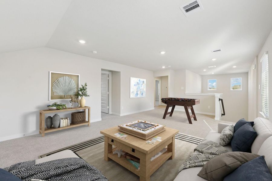 Photo is not of the actual home, but is an inspirational photo of builder’s model home and may depict options, furnishings, and/or decorator features that are not included