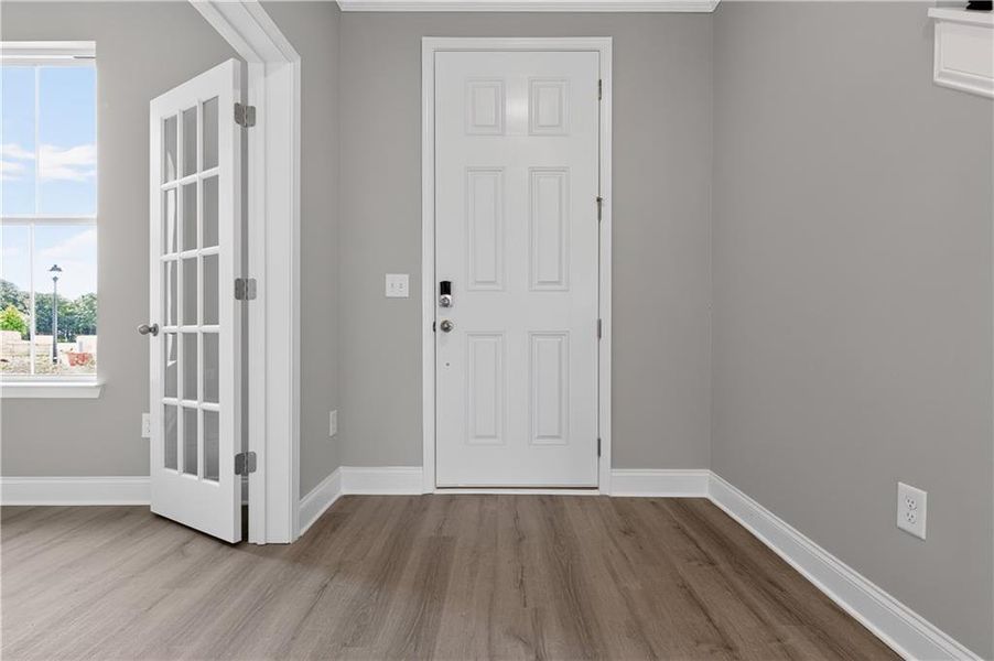 Spacious, unfurnished interior of a new home in Maddox Landing, Hoschton (Image 23). Spacious, unfurnished interior of a new home in Maddox Landing, Hoschton (Image 23).