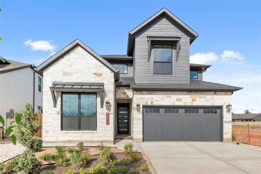 Front exterior of a new home in COLTON™ - 45', Montgomery, TX, highlighting curb appeal (Image 1). Front exterior of a new home in COLTON™ - 45', Montgomery, TX, highlighting curb appeal (Image 1).