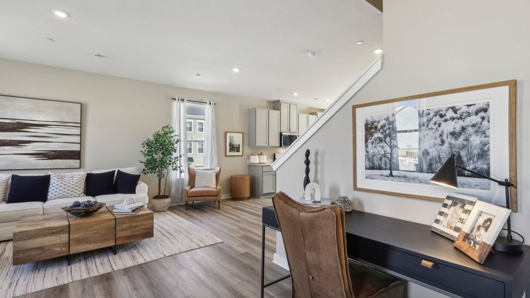 Representative furnished interior of a home built from the Regent - Finished Basement by D.R. Horton in Harrison Valley, Simpsonville (Image 7).
