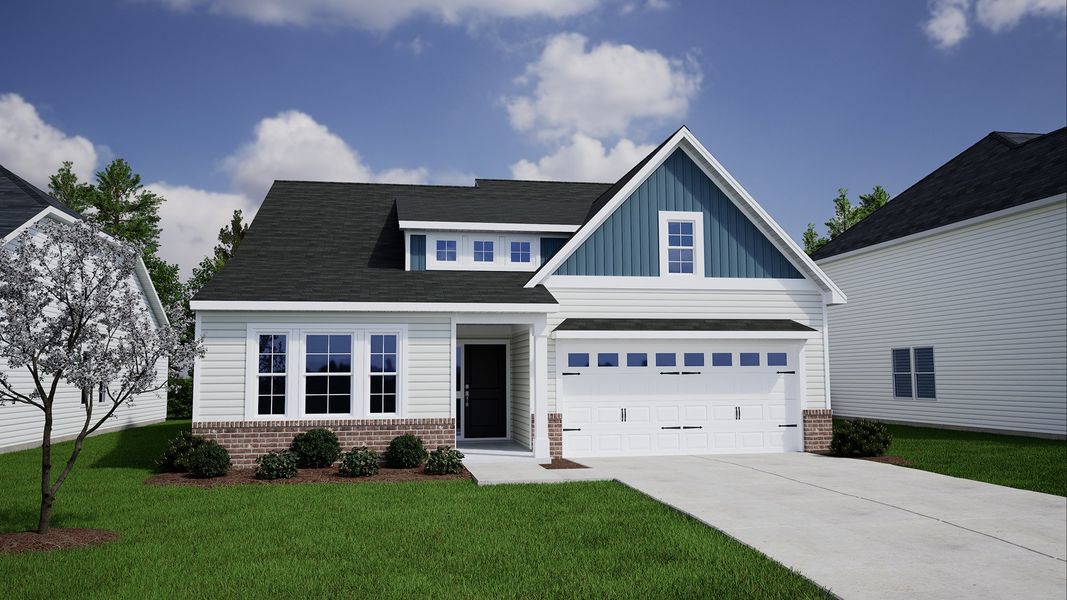 Representative exterior photo of a completed home built from the Gwinnett - Genesis Value Collection by Mungo Homes in Killians Crossing, Blythewood, SC (Image 47).