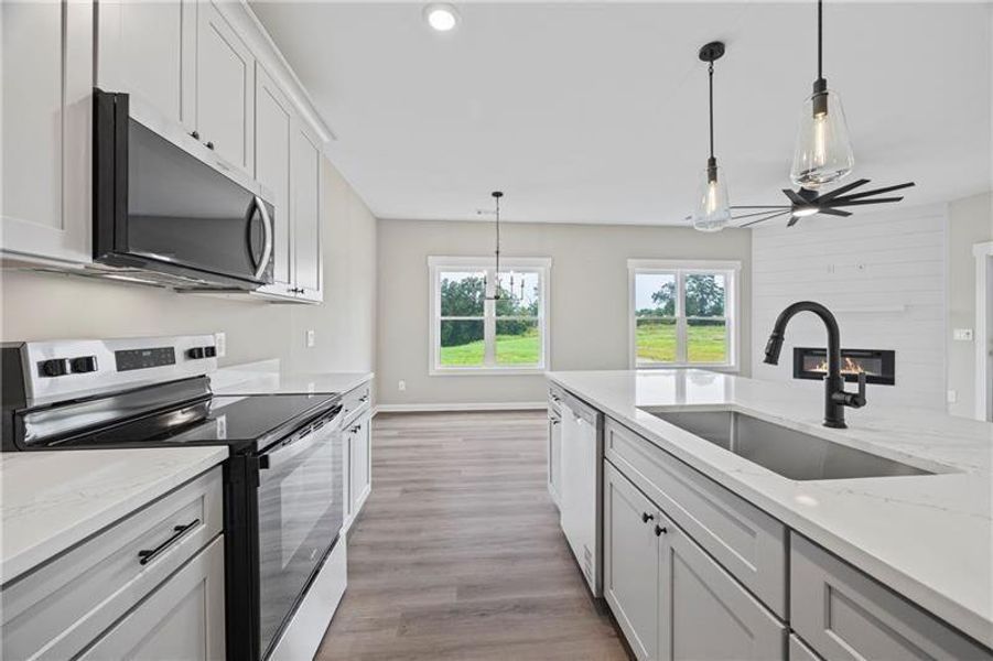Furnished interior view inside a new home in , Toccoa (Image 5).
