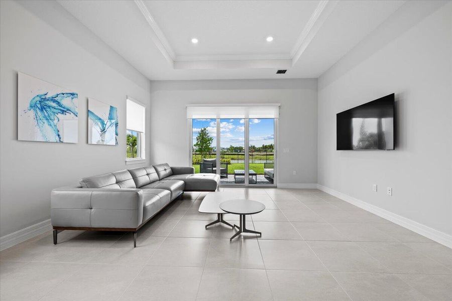 Furnished interior view inside a new home in Avondale at Avenir, Palm Beach Gardens (Image 25).