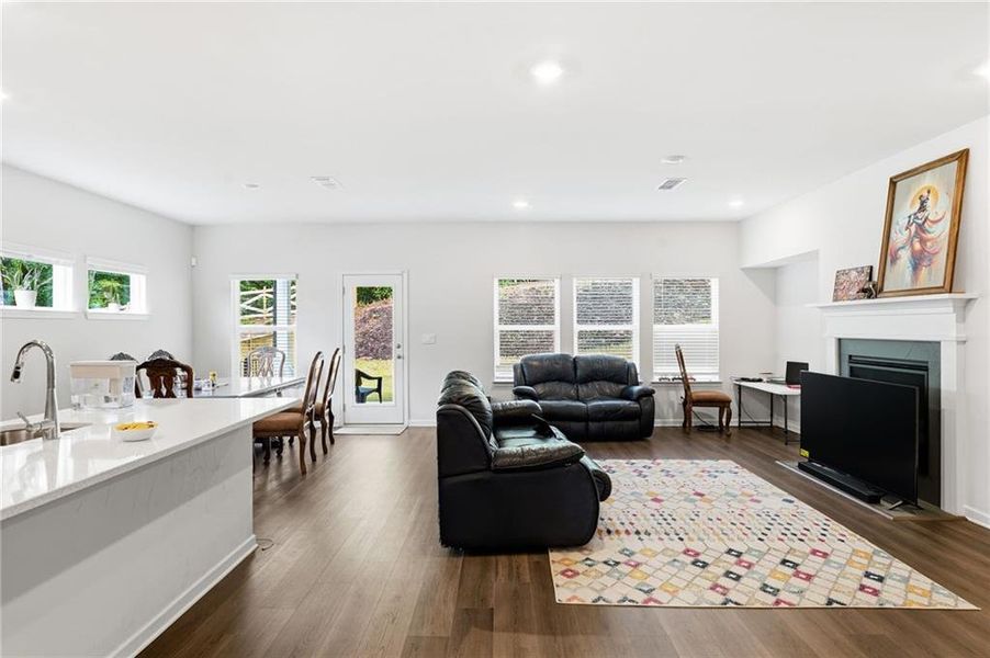 Furnished interior view inside a new home in Vistas at Towne Mill, Canton (Image 13).