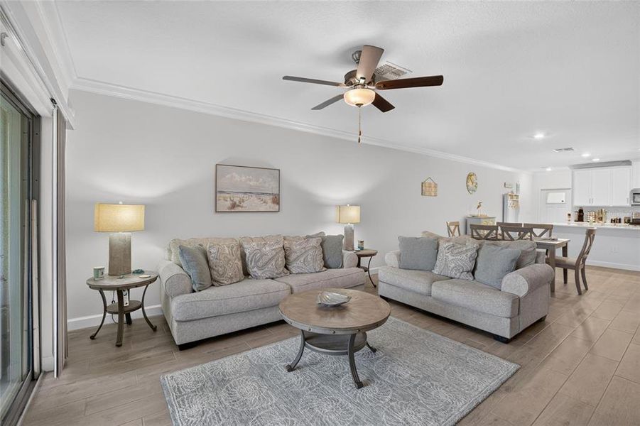 Furnished interior view inside a new home in Southshore Bay Active Adult, Wimauma (Image 51).