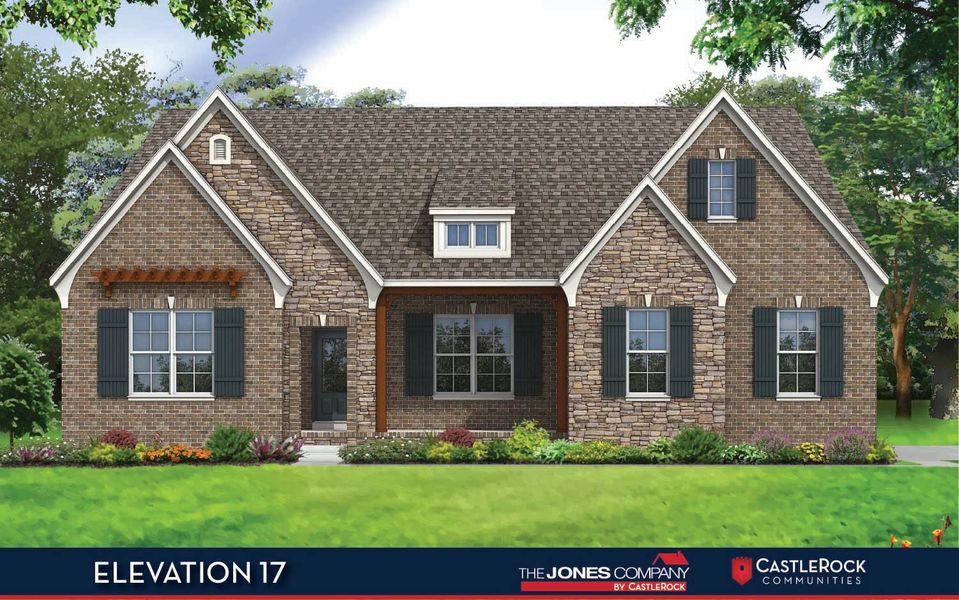 Representative exterior photo of a completed home built from the Dover II by CastleRock Communities in Belvoir, Fairview, TN (Image 4).