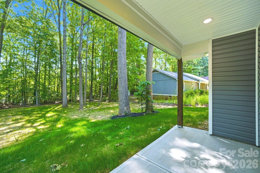 Exterior details and patio area of a home in , Charlotte (Image 27).