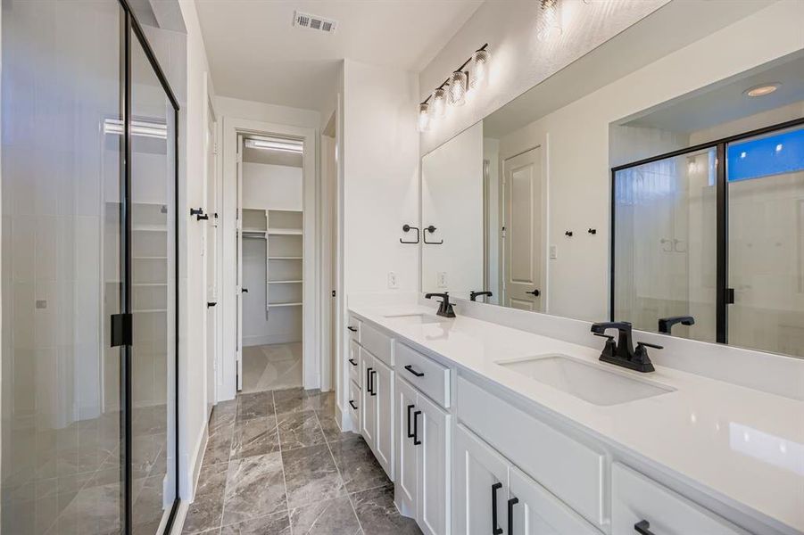 Furnished interior view inside a new home in Mosaic 40s, Celina (Image 4).