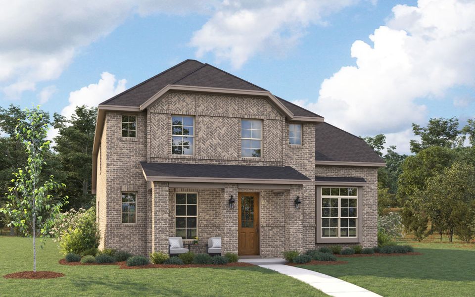 The Livingston - Tudor Elevation