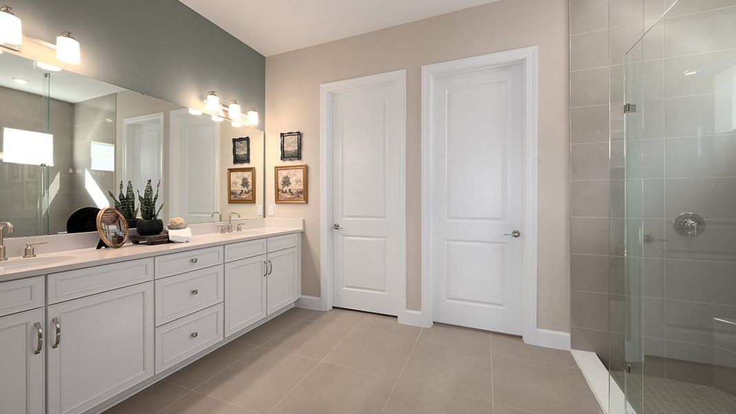 Representative furnished interior of a home built from the Cascata by Taylor Morrison in Esplanade at St. Marys, St. Marys (Image 23).