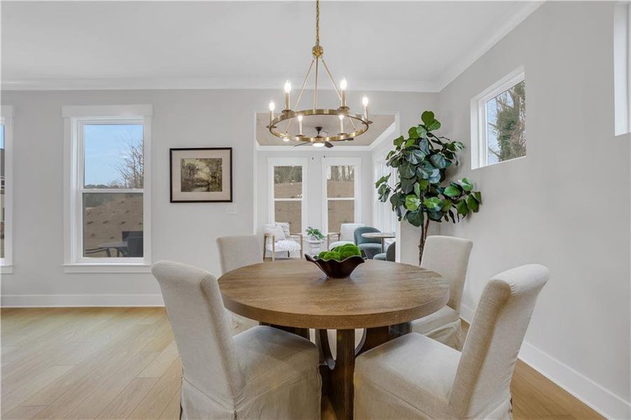 Furnished interior view inside a new home in Villas at Dawsonville, Dawsonville (Image 3).