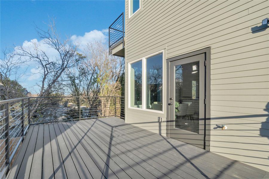 Exterior details and patio area of a home in , Austin (Image 25).
