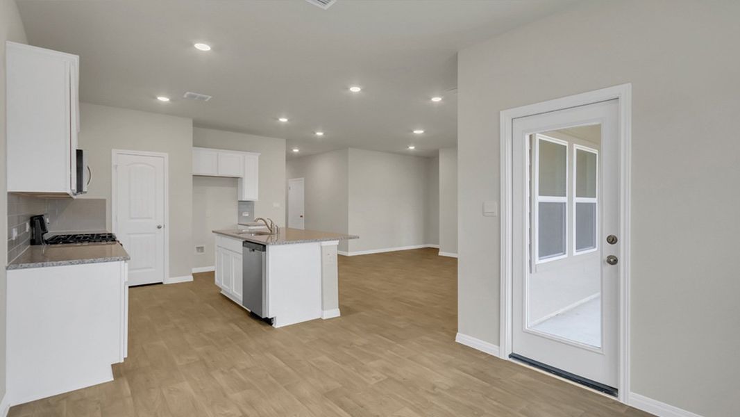 Furnished interior view inside a new home in Rosenbusch Ranch, Leander (Image 9). Furnished interior view inside a new home in Rosenbusch Ranch, Leander (Image 9).