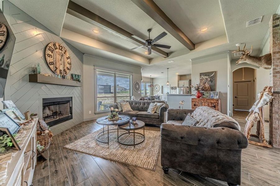 Furnished interior view inside a new home in , Weatherford (Image 5).