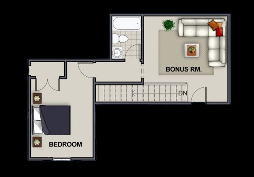 2D floor plan layout for the Autumnbrook B by Riverstone Construction, LLC in Pine Ridge, Soddy-Daisy, TN (Image 5).