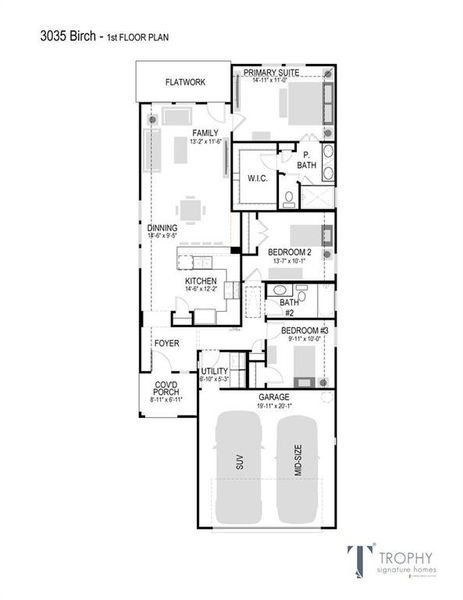 2D floor plan layout of this home in Lowry Trails, Princeton, TX (Image 4). 2D floor plan layout of this home in Lowry Trails, Princeton, TX (Image 4).