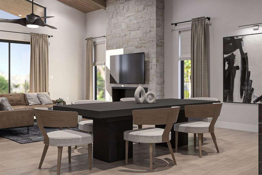 Furnished interior view inside a new home in , Tampa (Image 12). Furnished interior view inside a new home in , Tampa (Image 12).