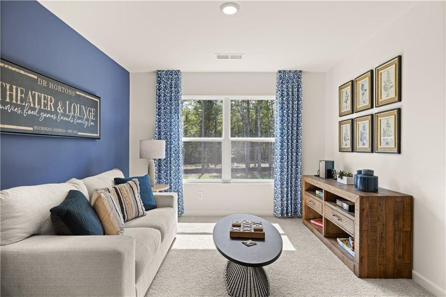 Furnished interior view inside a new home in Kingston Ranch at Lake Oconee, Buckhead (Image 36).