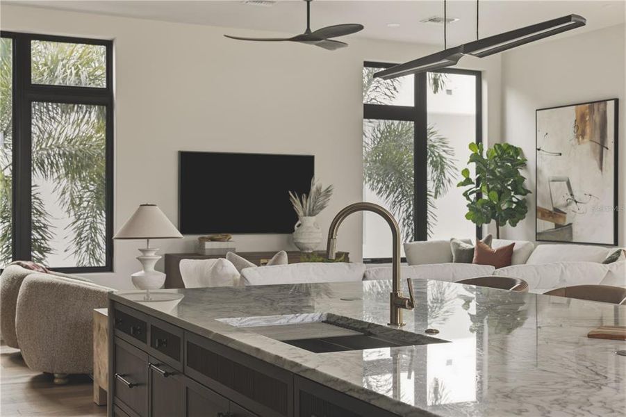 Furnished interior view inside a new home in , Tampa (Image 5). Furnished interior view inside a new home in , Tampa (Image 5).
