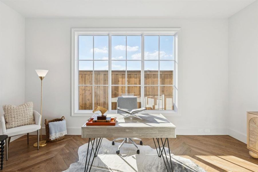 Office with plenty of natural light Office with plenty of natural light