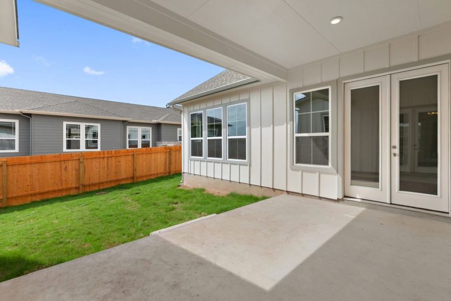 Representative exterior details of a home built from the Eldorado by Pacesetter Homes in Easton Park, Austin (Image 2). Representative exterior details of a home built from the Eldorado by Pacesetter Homes in Easton Park, Austin (Image 2).