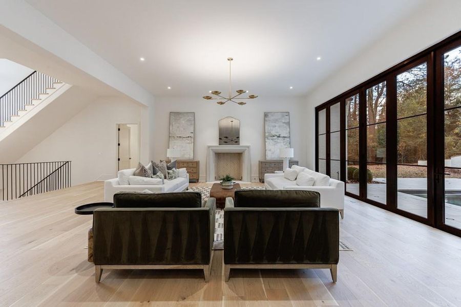 Furnished interior view inside a new home in , Atlanta (Image 12). Furnished interior view inside a new home in , Atlanta (Image 12).