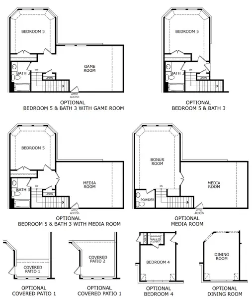 2D floor plan layout for the Concept 2393 by Landsea Homes in Lovers Landing, Forney, TX (Image 5). 2D floor plan layout for the Concept 2393 by Landsea Homes in Lovers Landing, Forney, TX (Image 5).