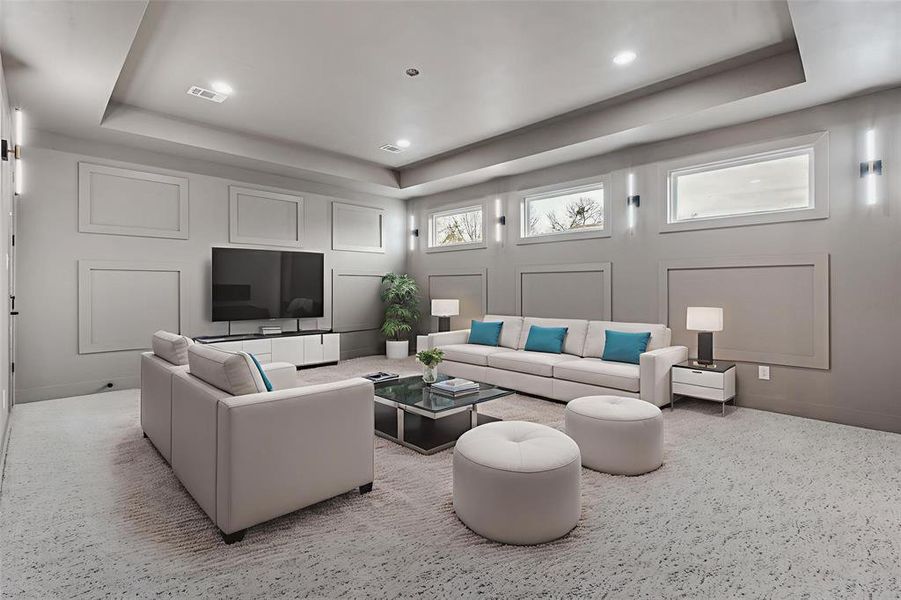 Furnished interior view inside a new home in , Whitney (Image 28).