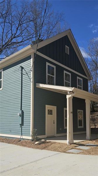 Exterior details and patio area of a home in , Atlanta (Image 3).