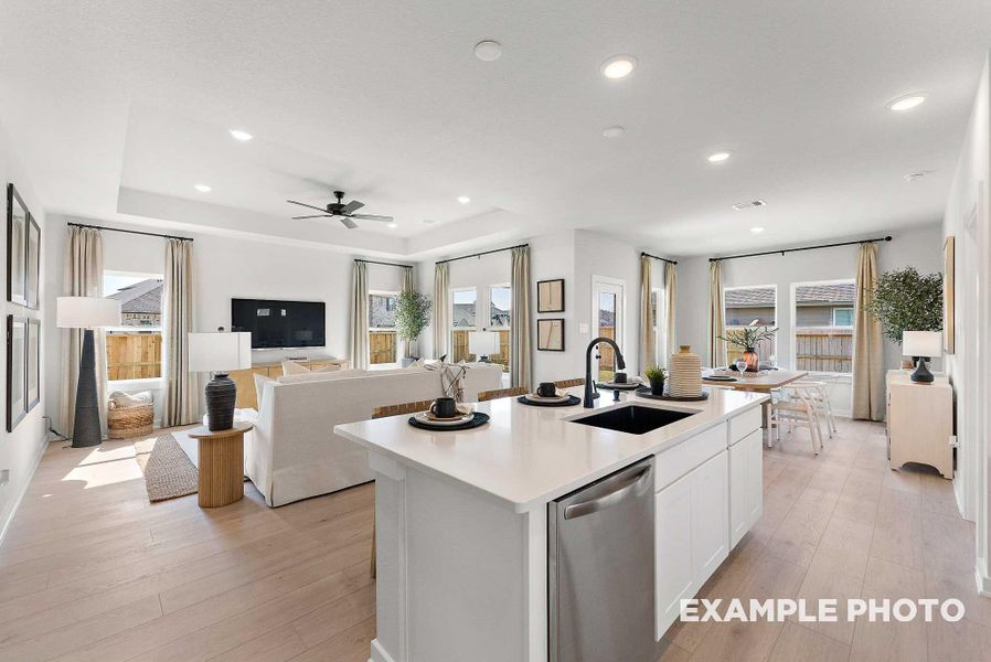 Furnished interior view inside a new home in Sundance Cove, Crosby (Image 6).